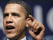 Barack Obama po vyhlá�ení výsledk� primárek v Pensylvánii