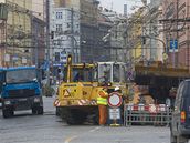 uzav�ení Americké t�ídy v Plzni kv�li rekonstrukci