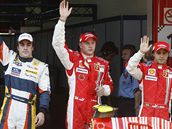 Kimi Raikkonen, Fernando Alonso, Felipe Massa