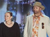 Banánová noc X Factoru - Ondej Ruml (vlevo), Gábina Osvaldová a Jií Zonyga
