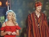 Banánová noc X Factoru - Martina Pártlová (vlevo), Ondej Ruml a Gábina Osvaldová