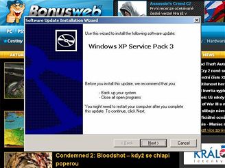XP SP3 instalace