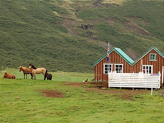 Farma Leirubakki na Islandu