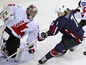 Kanada - USA, Ameri�an Booth dotírá na kanadského gólmana Warda