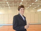 Kv�ta Jeriová-Pecková otev�ela novou halu Sportovního gymnázia