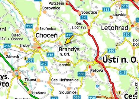 mapa - netst pi cest fanoul banku do Prahy (10.5.2008)