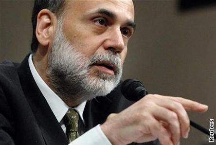 éf americké centrální banky Ben Bernanke. Ilustraní foto.
