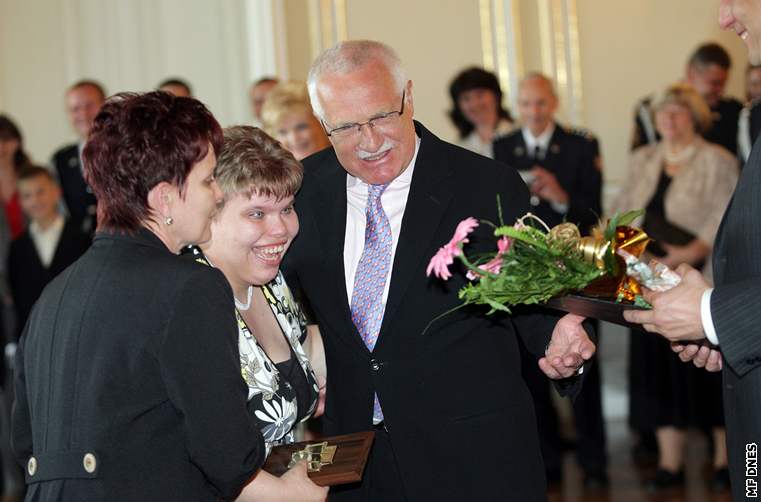 Václav Klaus dnes pedal Zlaté záchranáské kíe.