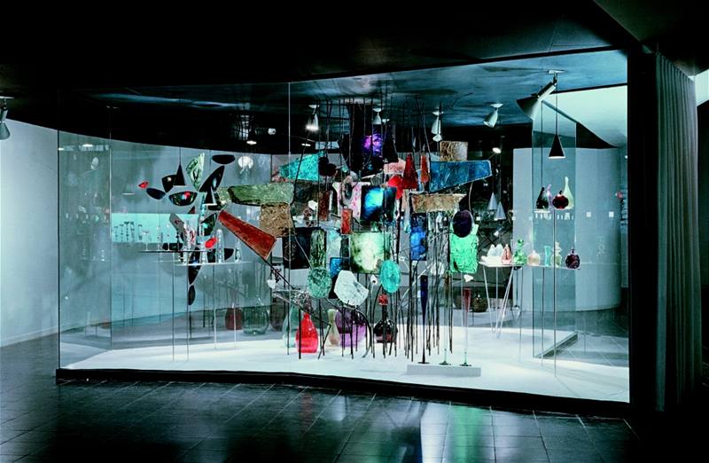 René Roubíek, Prostorová instalace Sklo - hmota, tvar, výraz v expozici Sklo