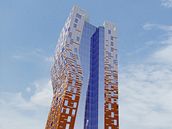Vizualizace výkové budovy AZ Tower