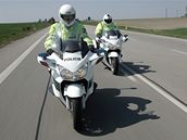 Jiho�eská policejní skupina silni�ního dohledu p�i p�edvád�cí akci