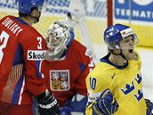 esko - védsko, Holmqvist oslavuje vstelení branky védska