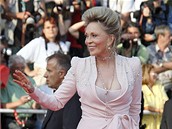 Faye Dunaway na zahájení 61. roníku filmového festivalu v Cannes (14. kvtna...