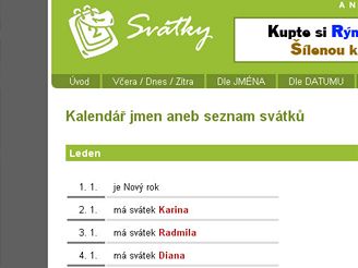 Sv�tky.pavucina.com 