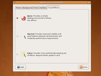 Ubuntu - nastavit efekty
