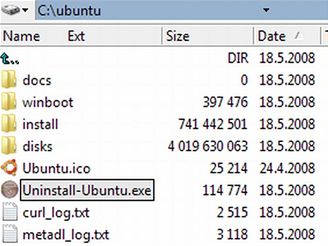 Ubuntu - adresář na disku