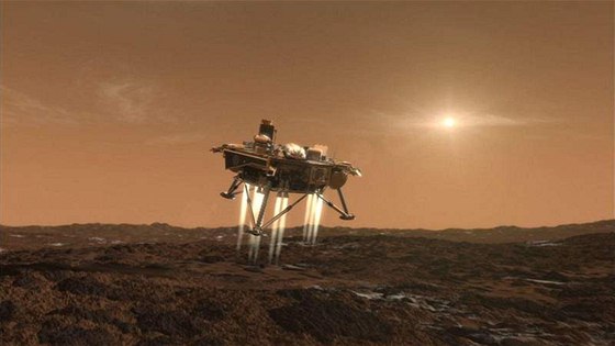 Vdci oznaují poznatky zprostedkované sondou Phoenix za obrovský krok kupedu. Na snímku je vizualizace jejího pistání na Marsu.