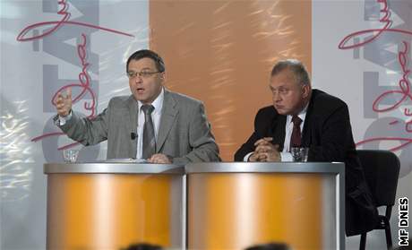 Debata ČT o radaru v Borovně - Zaorálek a Ransdorf