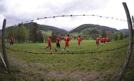 Fotbaloví reprezentanti na soustední v Rakousku