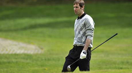 Branká fotbalové reprezentace Petr ech na golfu.