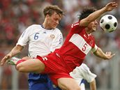 Turecko - Finsko; Belozoglu (vpravo) - Vayrynen