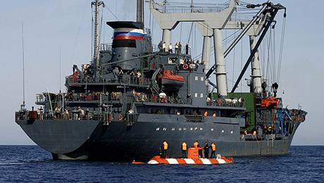 Ruská záchranná lo Titov a podvodní modul AS34