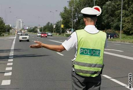 Proputní policisté slouili na ulici. Ilustraní foto.