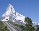výcarsko, eleznice u Matterhornu