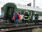 Na Hlavním nádraí v Brn se srazily vlaky, které souasn vyjídly z páté a esté koleje