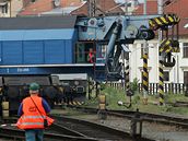 Speciální drání jeáb, který zasahoval u sráky vlak v Brn