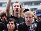 Koncert kapely Metallica - fanouci