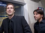 Odlet fotbalist: (zleva) Jan Koller, Petr ech a Milan Baro
