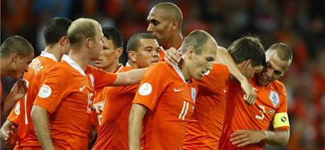 Nizozemsko - oslava gólu