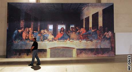 Poslední veee. Kopie obrazu z velké výstavy vnované Leonardu da Vincimu.