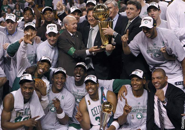 Boston Celtics oslava titulu
