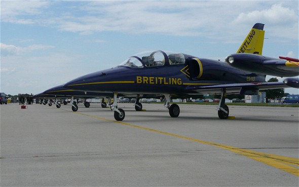 Breitling Jet Team létá na strojích Albatros L-39