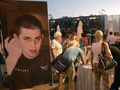 Akce za proputní Gilada alita v Tel Avivu