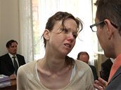 Kl�ra Mauerov� u brn�nsk�ho soudu (18.6.2008)