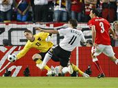 Rakousko - N�mecko;  Macho (vlevo) - Klose