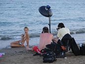 Hana Ma�líková b�hem focení kalendá�e v Turecku