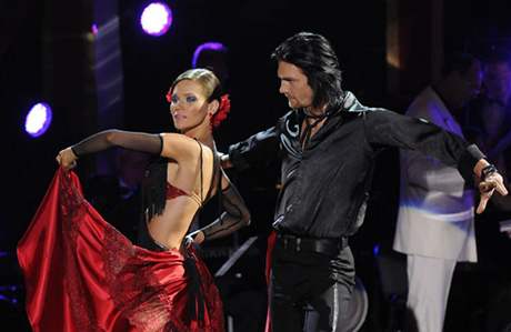 Andrea Vereová a Petr adek v tanení souti Let ´s Dance