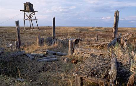Do gulag, je dnes na Sibii pipomínají trosky, byli asto odvleeni i bojovníci proti nacismu.