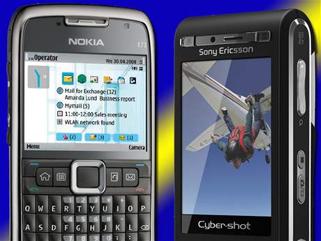 Nokia E71 a Sony Ericsson C905