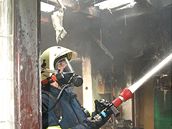 Hasii likvidovali poár stechy blanenské slévárny