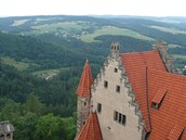 Pohled z hradu Bouzov