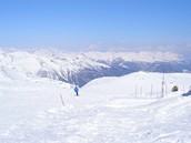Pohled na Alpy z Passo Tonale (Itálie)