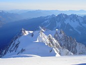 vrchol Mont Blanc, Chamonix, Francie