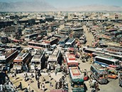 Autobusové nádraí ve mst Kvéta (Pákistán)