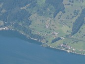 pohled ze výcarské hory Rigi