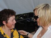 Iveta Bartoová s bývalou chvou syna Artura Goldou